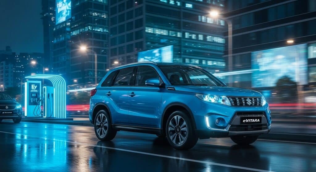 Current image: Maruti eVitara Launch 2026: 500km रेंज और 4WD फीचर के साथ मारुति की पहली इलेक्ट्रिक SUV